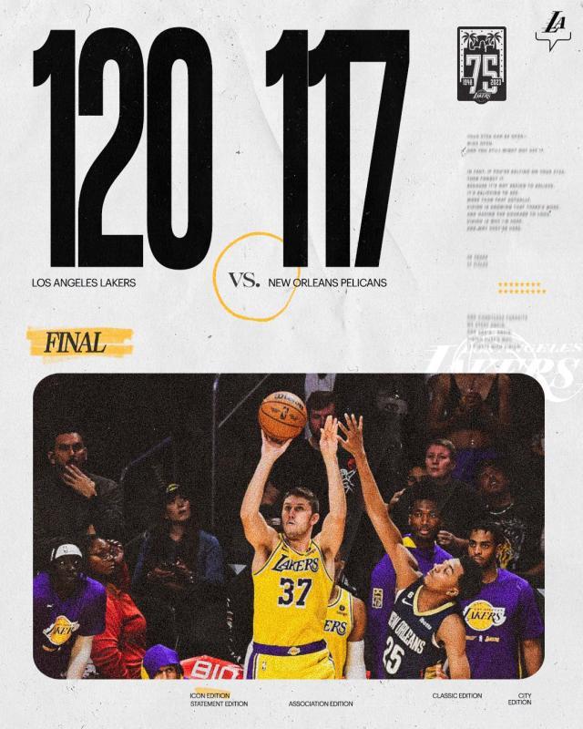 开云体育官网-【现场】莱恩三分保湖人连胜 获胜之匙还需好好打磨